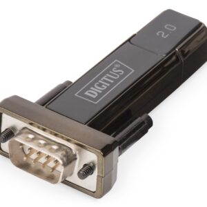 Digitus DA-70156 kabelių lizdinio / kištukinio jungčių tipo keitiklis USB 2.0 D-Sub 9 Male Juoda