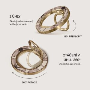 Burga magnetinis žiedas-laikiklis, auksinis – Barely Yours - Image 3