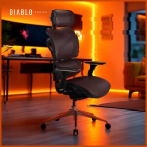 Ergonomiška kėdė Diablo Chairs V-Commander juoda - Image 7