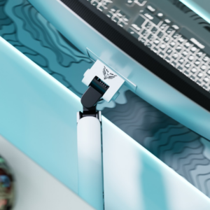 Diablo LED RGB monitoriaus 49" laikiklis X-Arm baltas ir juodas - Image 8