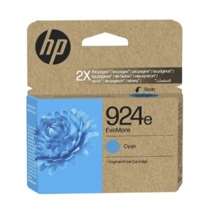 HP 924e EvoMore Cyan Original Ink Cartridge - Image 1