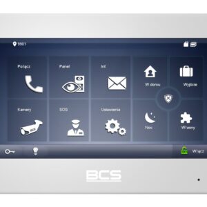 BCS BCS-MON7600W-2 vaizdo telefonspynės sistema 17,8 cm (7") Balta