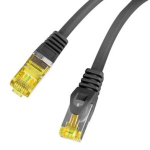 Lanberg PCF6A-10CU tinklo kabelis Juoda 0,5 m Cat6a S/FTP (S-STP) Turas - Image 3