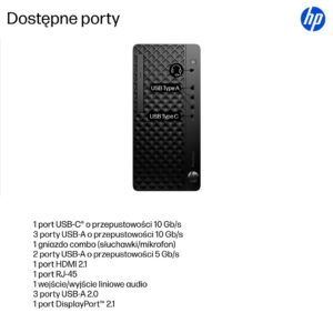 HP ProDesk 4 Tower G1i stalinis AI kompiuteris Intel Core Ultra 5 225 16 GB DDR5-SDRAM 512 GB SSD Windows 11 Pro Juodas - Image 3