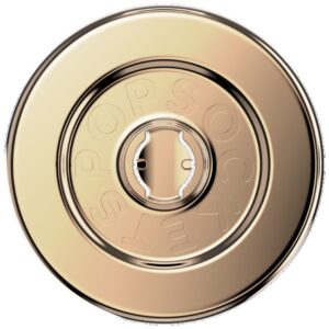 Telefono laikiklis ir stovas Popsockets Round Radial Gold Aluminum MagSafe auksinės spalvos 807259 - Image 3