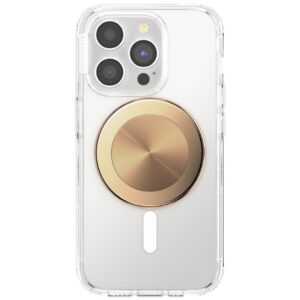 Telefono laikiklis ir stovas Popsockets Round Radial Gold Aluminum MagSafe auksinės spalvos 807259 - Image 5