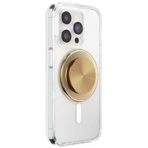 Telefono laikiklis ir stovas Popsockets Round Radial Gold Aluminum MagSafe auksinės spalvos 807259 - Image 6
