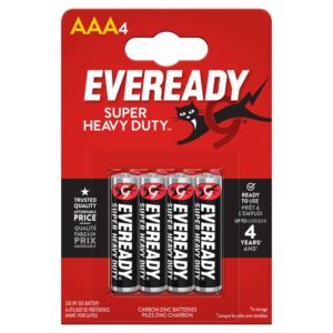EVEREADY BATERIJA R3/4BP SUPER HD /4 vnt. pakuotė