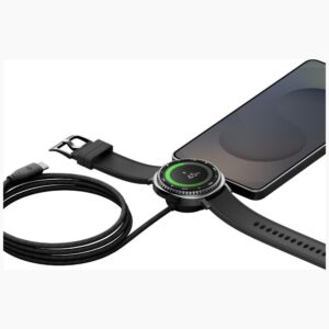 Energea Flow Duo Watch 2-in-1 USB-C į USB-C laidas + Samsung Watch įkroviklis 480Mb/s 60W 1.5m juodas - Image 3