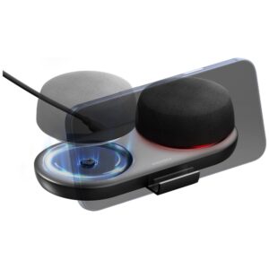 Energea Magaudio Aura dvigubi „Bluetooth“ garsiakalbiai su prijungimo stotele, juodi - Image 2