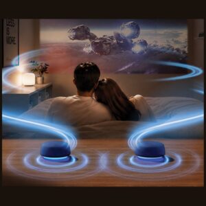 Energea Magaudio Aura dvigubi „Bluetooth“ garsiakalbiai su prijungimo stotele, juodi - Image 3