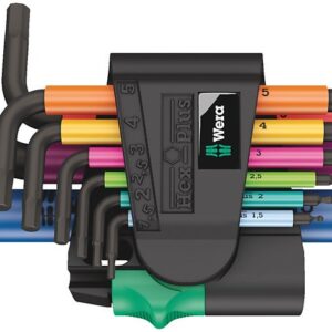 Wera 05133164001 šešiakampis raktas L formos šešiakampių raktų komplektas Metrinė 9 vnt