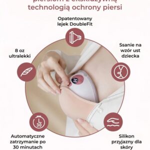Nešiojamas pientraukis MOMCOZY M5, dvigubas rinkinys – raudonas - Image 3