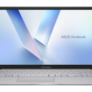 ASUS Vivobook 15 X1504MA-BQ173W „Core 5 320“, 15,6 colių FHD IPS lygio ekranas, 60 Hz, 250 nits, AG, 16 GB DDR5, 512 SSD, „Intel Graphics“, „WiFi 6+BT“, 720p kamera, 42 WHrs, „Win11“, „Cool Silver“