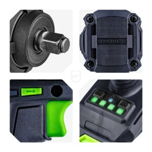 Bešepetėlis smūginis veržliasukis 20 V W04604 WUBER - Image 3