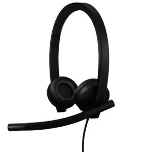 Logitech H570e Stereo MS Teams Laidinės ausinės USB-A, Juoda