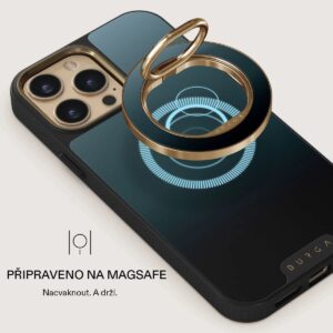 Burga magnetinis žiedas-laikiklis, Gold - Black Hole - Image 2