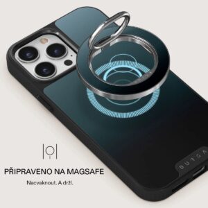 Burga magnetinis žiedas-laikiklis, sidabrinis - Black Hole - Image 2