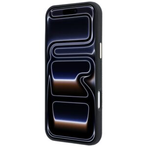Dėklas Guess Grained Round Strass Logo MagSafe, skirtas iPhone 18 Pro / 17 Pro, juodas - Image 5