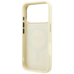 Guess Ring Stand 360 Grained Classic Logo MagSafe dėklas, skirtas iPhone 18 Pro / 17 Pro, smėlio spalvos - Image 7