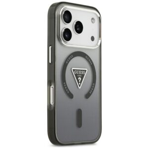 Guess IML Gradient Triangle Logo MagSafe dėklas, skirtas iPhone 18 Pro Max / iPhone 17 Pro Max – Juodas - Image 4