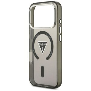 Guess IML Gradient Triangle Logo MagSafe dėklas, skirtas iPhone 18 Pro Max / iPhone 17 Pro Max – Juodas - Image 6