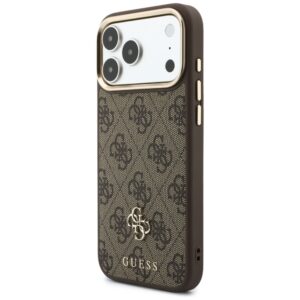 Dėklas Guess 4G su pinigine Magsafe, skirtas iPhone 18 Pro Max / 17 Pro Max, rudas - Image 2
