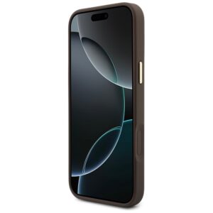 Dėklas Guess 4G su pinigine ir dirželiu MagSafe, skirtas iPhone 18 Pro / 17 Pro, rudas - Image 5
