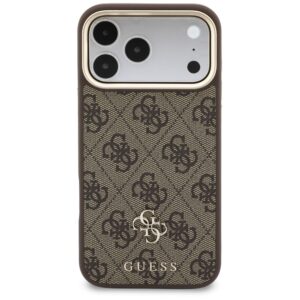 Dėklas Guess 4G su pinigine ir dirželiu Magsafe, skirtas iPhone 18 Pro Max / 17 Pro Max, rudas - Image 3