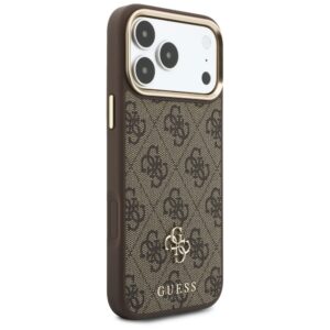 Dėklas Guess 4G su pinigine ir dirželiu Magsafe, skirtas iPhone 18 Pro Max / 17 Pro Max, rudas - Image 4