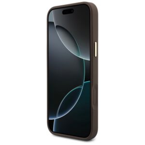 Dėklas Guess 4G su pinigine ir dirželiu Magsafe, skirtas iPhone 18 Pro Max / 17 Pro Max, rudas - Image 5