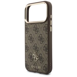 Dėklas Guess 4G su pinigine ir dirželiu Magsafe, skirtas iPhone 18 Pro Max / 17 Pro Max, rudas - Image 6