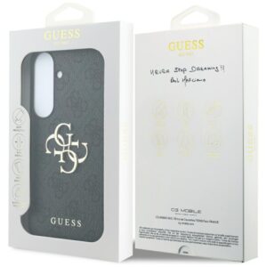 Guess Embossed 4G Ring Classic Logo MagSafe dėklas Samsung Galaxy S26 FE juodas - Image 7