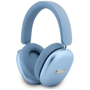 „Over-ear“ Guess Metallic Effect Metal Script Logo „Bluetooth“ ENC mėlynos spalvos