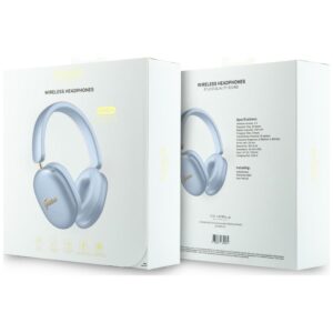 „Over-ear“ Guess Metallic Effect Metal Script Logo „Bluetooth“ ENC mėlynos spalvos - Image 6