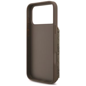 Dėklas Guess 4G Cardslots & Magnetic Closure Crossbody, skirtas iPhone 18 Pro / 17 Pro, rudas - Image 7