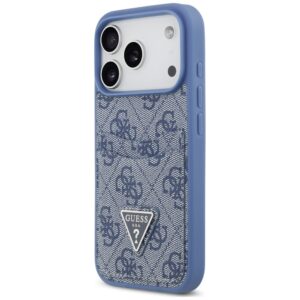 Dėklas Guess 4G Double Card Triangle, skirtas iPhone 18 Pro / 17 Pro, mėlynas - Image 2
