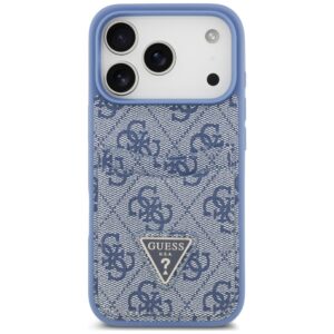 Dėklas Guess 4G Double Card Triangle, skirtas iPhone 18 Pro / 17 Pro, mėlynas - Image 3