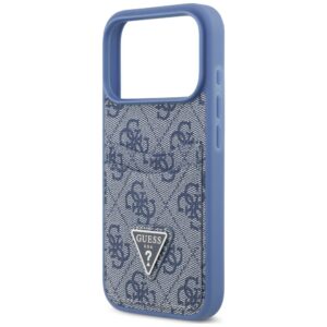 Dėklas Guess 4G Double Card Triangle, skirtas iPhone 18 Pro / 17 Pro, mėlynas - Image 6