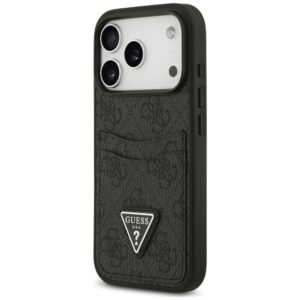 Dėklas Guess 4G Double Card Triangle, skirtas iPhone 18 Pro / 17 Pro, juodas - Image 2