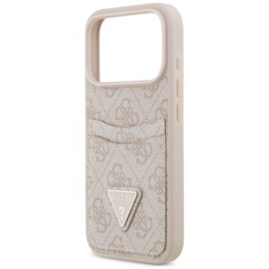 Dėklas Guess 4G Double Card Triangle, skirtas iPhone 18 Pro / 17 Pro, rožinis - Image 6