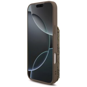 Dėklas Guess 4G Cardslots & Magnetic Closure Crossbody, skirtas iPhone 18 Pro Max / 17 Pro Max, rudas - Image 4