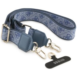 Dėklas Guess 4G Big 4G Classic Logo Big Strap Metal Buttons, skirtas iPhone 18 Pro Max / 17 Pro Max, mėlynas - Image 8