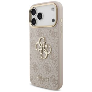 Dėklas Guess 4G Big 4G Classic Logo Big Strap Metal Buttons, skirtas iPhone 18 Pro Max / 17 Pro Max, rožinis - Image 2