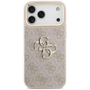 Dėklas Guess 4G Big 4G Classic Logo Big Strap Metal Buttons, skirtas iPhone 18 Pro Max / 17 Pro Max, rožinis - Image 3
