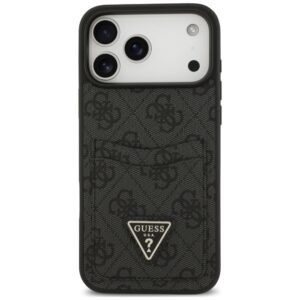 Dėklas Guess 4G Double Card Triangle, skirtas iPhone 18 Pro Max / 17 Pro Max, juodas - Image 3