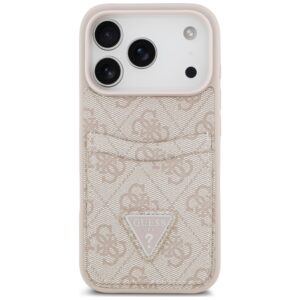 Dėklas Guess 4G Double Card Triangle, skirtas iPhone 18 Pro Max / 17 Pro Max, rožinis - Image 3