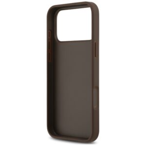 Dėklas Guess 4G Double Card Triangle, skirtas iPhone 18 Pro Max / 17 Pro Max, rudas - Image 7