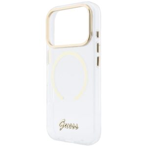 Dėklas Guess IML Script Metal MagSafe, skirtas iPhone 18 Pro / 17 Pro, skaidrus - Image 6