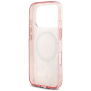 Dėklas Guess IML Flower & Tonal Circle MagSafe, skirtas iPhone 18 Pro / 17 Pro, rožinis - Image 7